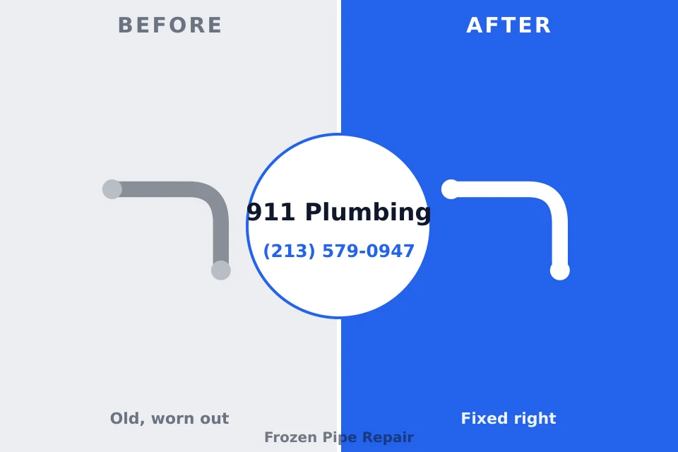 Before and after: plumbing company Hooper, UT